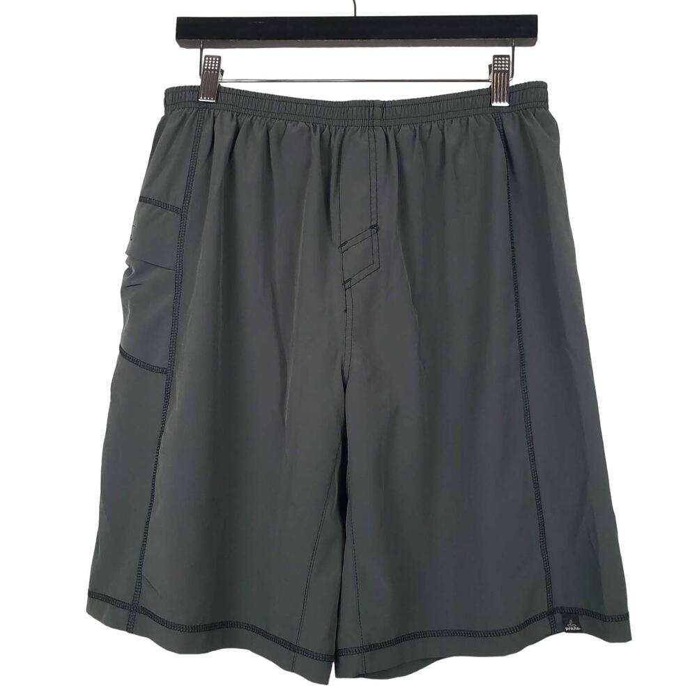 Prana Shorts Elastic Waist Pull On - L